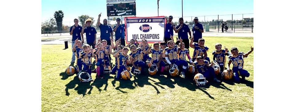 8U Football WINS SYF Championship and is headed to the Superbowl!